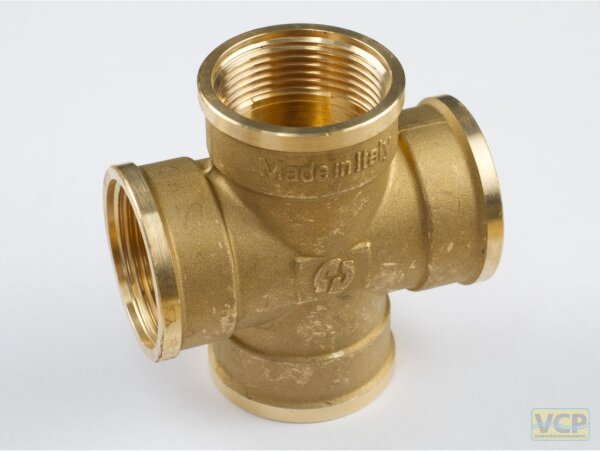 Kreuzstück Messing blank 3/4"