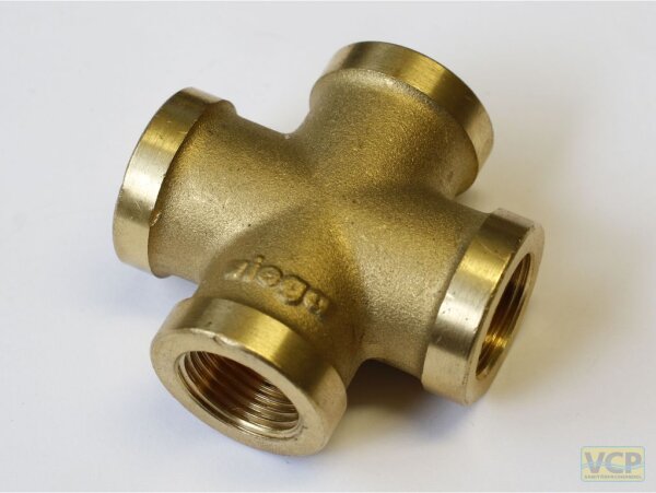Kreuzstück Messing blank 3/8"