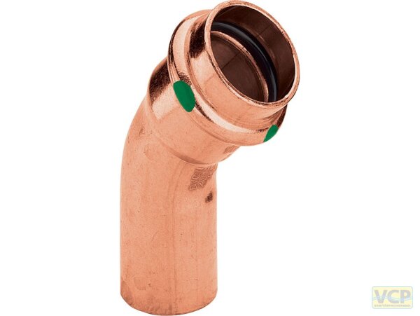 Viega Bogen 45 Grad mit SC Profipress 2426.1 in 15mm Kupfer