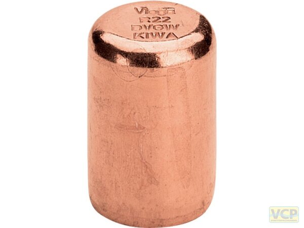 Viega Endverschlussstück mit SC Profipress 2457 in 15mm Kupfer
