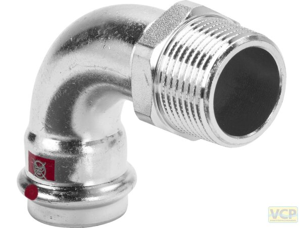 Viega Bogen 90 Grad mit SC Prestabo 1114 in 22mm x R3/4" Stahl verzinkt