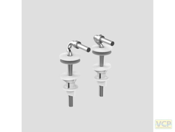 WC-Sitz Edelstahl Scharnier M8 mit Schnellbefestigung für Modell 6000 und 1502