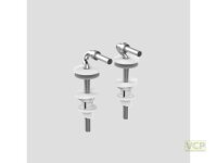 WC-Sitz Edelstahl Scharnier M8 mit Schnellbefestigung...