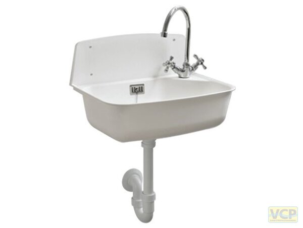 Ausgussbecken Marion mit 6/4" Ventil, weiss