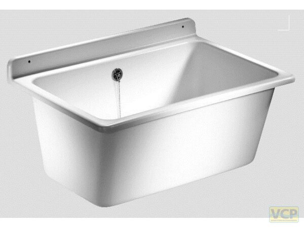 Waschtrog aus Kunststoff weiß B 61, T 45,5, H 28,5 cm