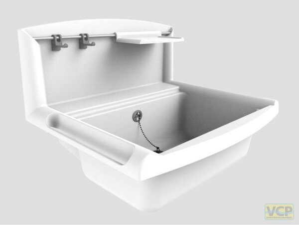 Multiset-Funktionsbecken weiß B 55,5, T 45,5, H 41,3 cm, Kunststoff