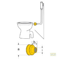 Gummi-Unitas-Manschette 31mm hell