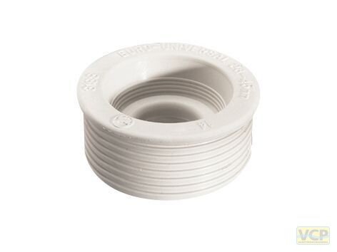 Gummi-Doppel-Spülrohrverbinder "Euro-Universal" 60mm / 24-37mm