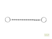 Kugelkette Messing verchromt 50cm