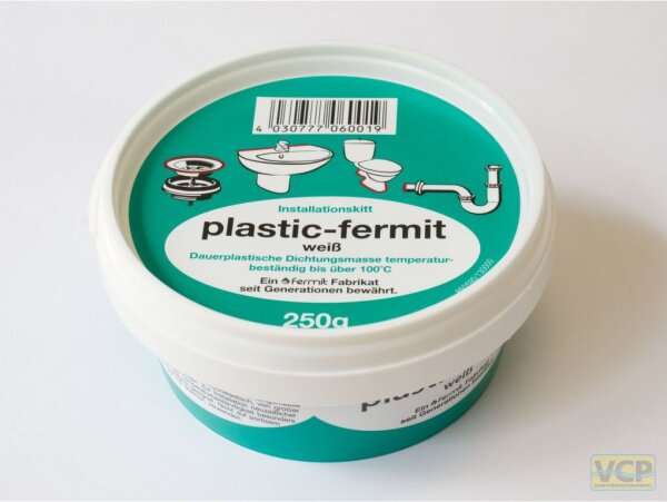 Fermit Dichtungskitt Plastik Fermit weiß dauerplastisch, knetbar, 250g Dose