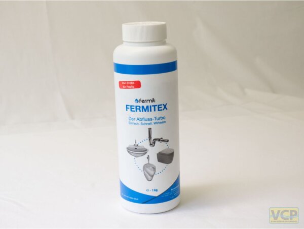 Fermit Rohrreiniger Fermitex, chemisch kaltwasserlöslich, hochwirksam, 1kg Dose