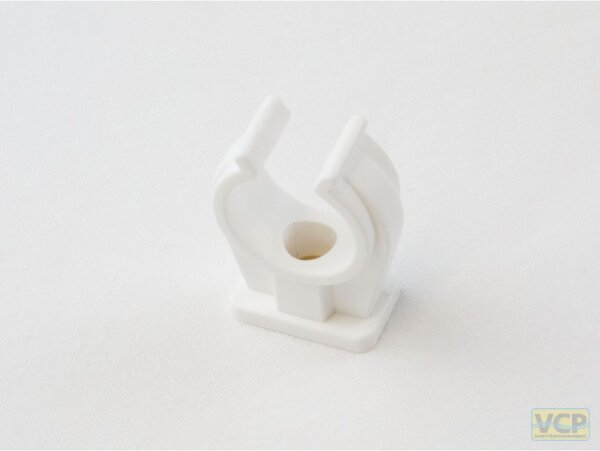 Rohr-Clip einfach 10mm mit Messing Gewinde-Hülse