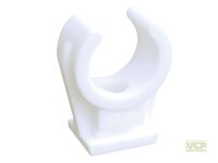 Rohr-Clip einfach 12mm mit Messing Gewinde-Hülse