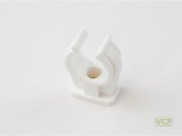 Rohr-Clip einfach 14/15mm mit Messing Gewinde-Hülse