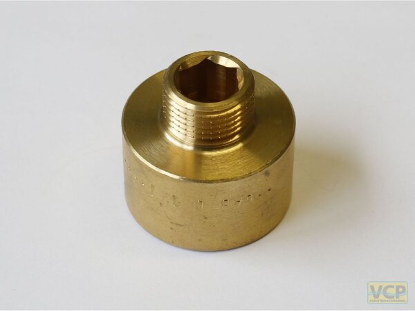 Reduzierstück Messing blank 3/8"Ag x 3/4"Ig