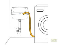 Kunststoff-Ablauf-Wellschlauch ausziehbar 120-400 cm