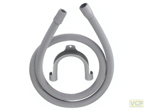 Kunststoff-Ablauf-Wellschlauch 1,5m mit Schlauchhalter