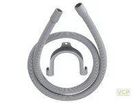 Kunststoff-Ablauf-Wellschlauch 1,5m mit Schlauchhalter