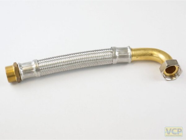 Flexibler Panzerschlauch 3/4"ÜMB x 3/4"AG x 300mm DN19 EPDM