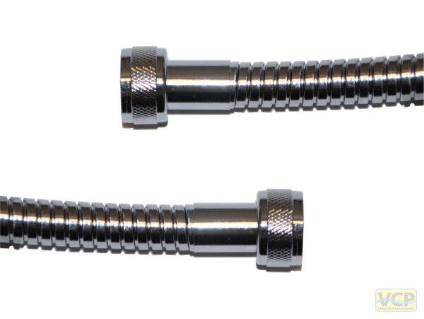 Brauseschlauch Edelstahl verchromt 2 x 1/2"RM 1,25m Innenschlauch TPE