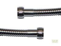 Brauseschlauch Edelstahl verchromt 2 x 1/2"RM 1,25m...