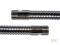 Agraff-Brauseschlauch Edelstahl verchromt 2 x M15x1Ag...
