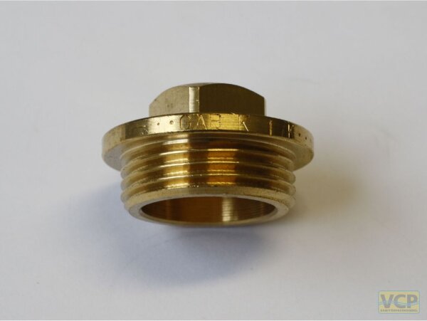 Stopfen Messing blank 3/8"