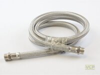 Flexibler Panzerschlauch 2 x 3/8"AG x 1500mm EPDM