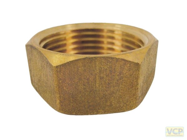 Kappe Messing blank 1/4"