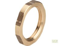 Sechskantmutter Messing blank 6/4"