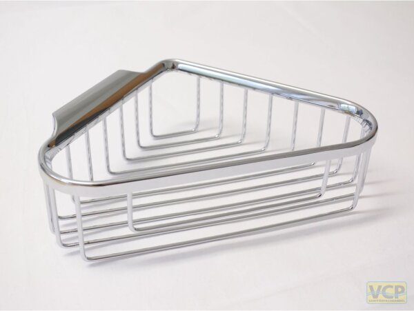 sam Eckduschablagekorb chrom 225x155x60