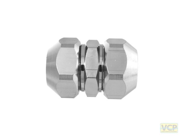Kupplung doppelt 1/2" x 10mm QV verchromt