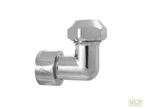 Kupplung Winkelform 1/2" Ig x 12mm QV verchromt