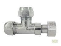 T-Stück 2x 3/8"x10mm QV x 3/8"ÜM...