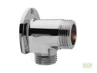 Batterie-Wandscheibe 3/4"Ag x 1/2"Ig verchromt