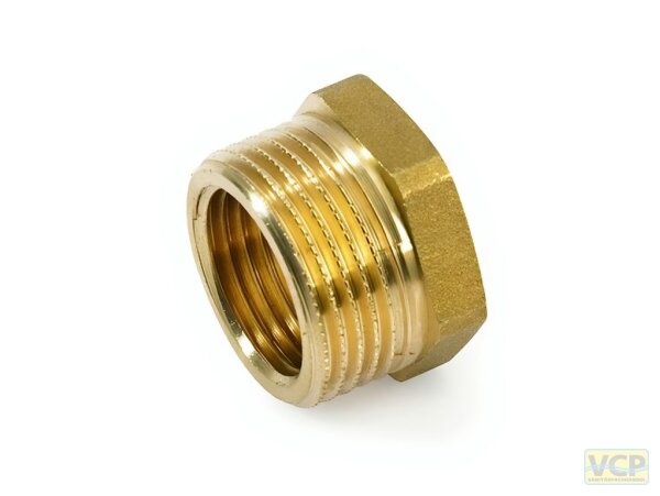 Reduzierstück Messing blank 1"Ag x 3/4"Ig