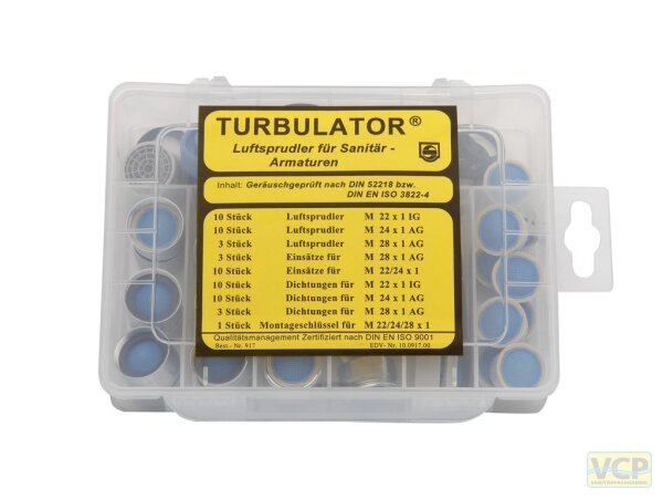 Premium Strahlregler Service-Box geräuschgeprüft / 84-teilig