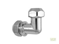 Kupplung Winkelform 2x 3/8"x8mm QV verchromt