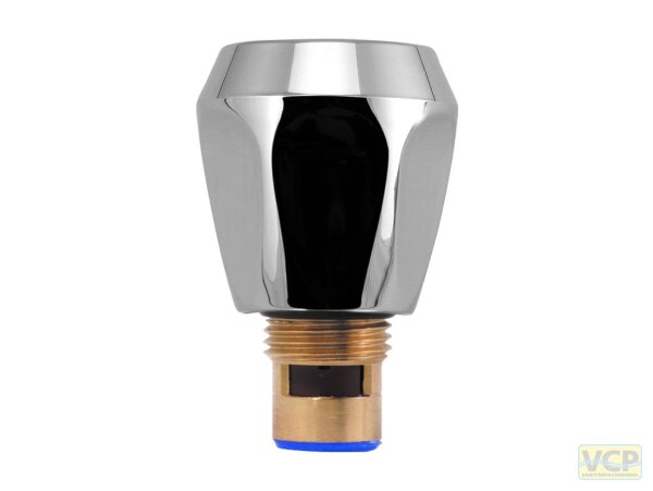 Keramikoberteil 1/2" 90° rot komplett mit Griff und Rastbuchse