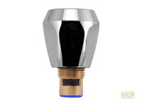 Keramikoberteil 1/2" 90° rot komplett mit Griff...