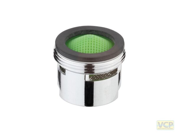 Turbulator-Strahlregler mit Sondergewinde M22x1 Ag Ø 19,5 x H 15,0mm verchromt 7,5 - 9,0 L/min.