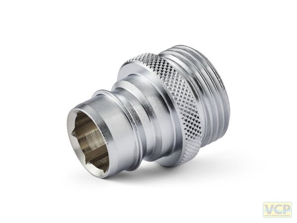 Nito-Gewindestecker 3/4"-System Messing chrom mit 3/4" Ag