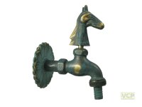 Nostalgie-Auslaufventil 1/2" Pferd