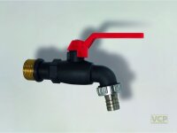 Polyamid-Kugelauslaufventil 1/2"