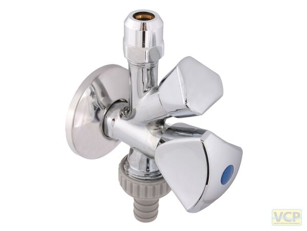 Doppelspindelventil 3/8" mit RV.