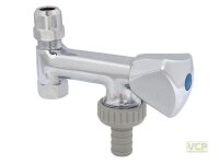 GA-Ventil Eckfix 3/8" verchromt mit RV...