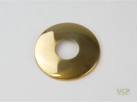 Rosette 3/4" Messing blank poliert