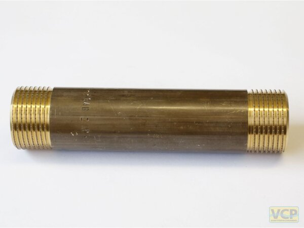 Langnippel Messing blank 3/4" x 110mm