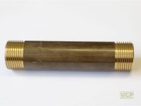 Langnippel Messing blank 3/4" x 110mm