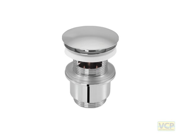 Ablaufgarnitur 5/4" Klick-Komfort Verschluss-Stopfen Ø 63mm, mit Überlauf, Schaftlänge 40mm